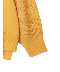 Green Parks ショルダーメッシュニットプルオーバー