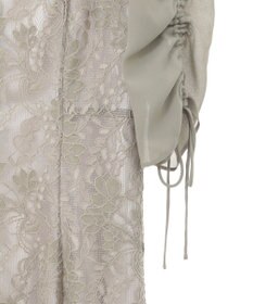 YECCA VECCA レース切替フレアドレス