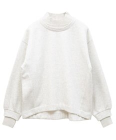 Green Parks 配色リブニットドッキング裏起毛プルオーバ