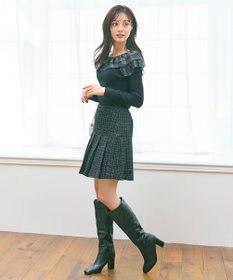 Feroux プリーツミニ スカート