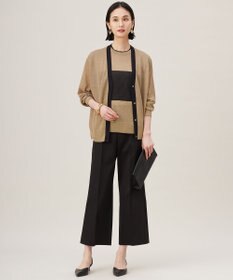 自由区 S 【アンサンブル対応・洗える】ラメシアー カーディガン