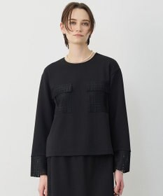 ICB L レースコンビジャージー トップス ブラック