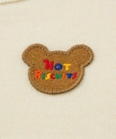 MIKI HOUSE HOT BISCUITS 【70-110cm】 エルボーパッチ 接結天竺長袖Tシャツ