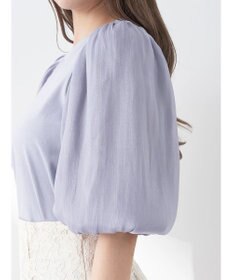 earth music&ecology ラメスリーブプルオーバー