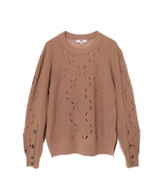 DAKS ダイヤ柄シアーニット プルオーバー