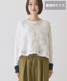 AMERICAN HOLIC 【選べる丈】Ｖネックレースベスト