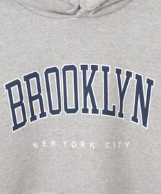 WEGO 【裏起毛】BROOKLYNロゴビッグパーカー