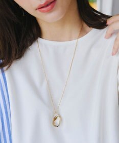 Tiaclasse メタルリボンロールネックレス