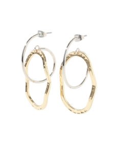 YECCA VECCA オーバルフープピアス