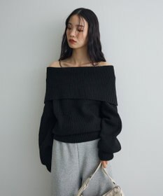 Green Parks オフショルダーニット