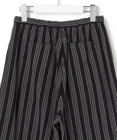 J.PRESS YORK STREET 【WOMEN】リネンストライプ イージーワイド パンツ