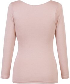 Wing あったかインナー 綿混 裏起毛 よく伸びる素材 【ラクのびサーモ】 8分袖 長袖 秋 冬 EL6813 ウイング／ワコール