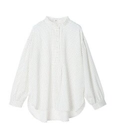 CRAFT STANDARD BOUTIQUE ピコフリルドットブラウス