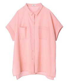 earth music&ecology 配色ステッチＢＩＧシャツ