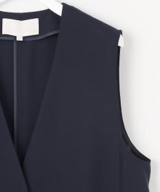 自由区 【セットアップ対応・UVカット・接触冷感・洗える】ライトストレッチ ジレ