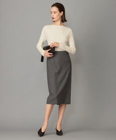 ICB 【洗える】エクストラファインメリノ  ボートネックプルオーバー