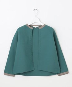 自由区 L 【洗える】ポリエステルホールガーメントボレロ ニット