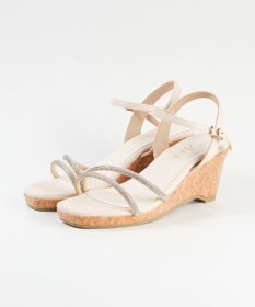 BONTRE 【pied du lapan/ピエドラパン】ビジューベルトウエッジサンダル/50756ZI