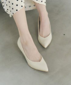 YECCA VECCA メタルラインパンプス