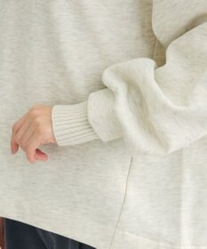 Green Parks 配色リブニットドッキング裏起毛プルオーバ