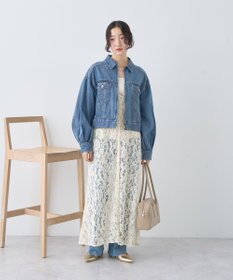 earth music&ecology ショートジップデニムジャケット