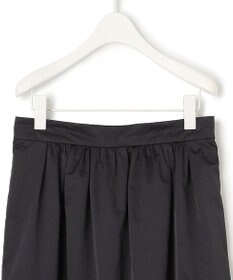 ICB L メタリックナイロンサテン コクーンスカート