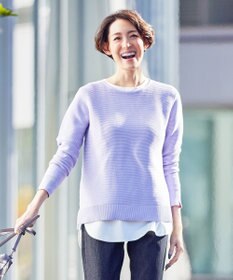 J.PRESS LADIES 【洗える】 ハウストンオーガニック ニット