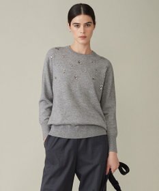 ICB 【洗える】 ジュエルニットプルオーバー