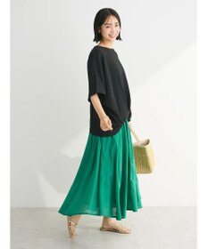 Green Parks 裾タック表面カットプルオーバー