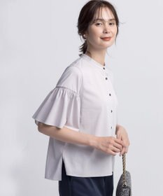 組曲 ギャザースリーブクリア カットソー