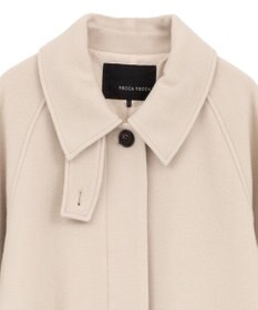 YECCA VECCA ウール混ステンカラーロングコート