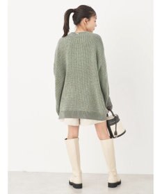 earth music&ecology シャイニーベロアモールチュニック