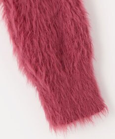 Feroux 【洗える】シャギーショート カーディガン