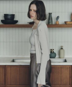 YECCA VECCA 【2点SET】キャミセット襟付きZIPカーディガン