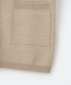 自由区 【洗える】シャイニーツイードニット アウター