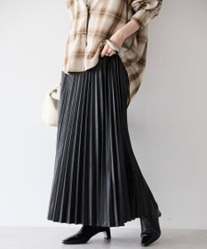 AMERICAN HOLIC フェイクレザープリーツスカート