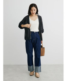 Green Parks ・ＥＬＥＮＣＡＲＥ　ＤＵＥパールツキシアーカーディガン