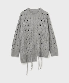 GRACE CONTINENTAL オーバーケーブルニットトップ