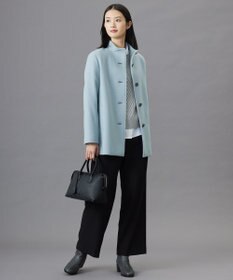 J.PRESS LADIES L ショートビーバー ボトルネック コート