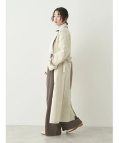 earth music&ecology 着流しロングトレンチ