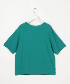 自由区 【大人のバイカラー】ライトクレープストレッチ プルオーバー