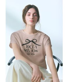 TOCCA 【接触冷感・UV90%以上カット・洗える】DANCING RIBBON Tシャツ