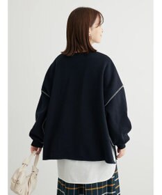 Green Parks ・ＲＡＹ　ＣＡＳＳＩＮ　ロゴｐｔカラーステッチスウェット