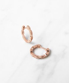 TOCCA 【WEB限定】DAISY PETAL HOOP PIERCED EARRINGS K10ゴールド 淡水パール 2WAYピアス