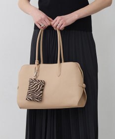 ICB 【先行予約・A4サイズ収納可】ラウンドボストントート