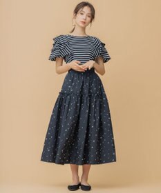 組曲×setsuko sagittaire】ジュエリーボックス刺繍 スカート / 組曲 