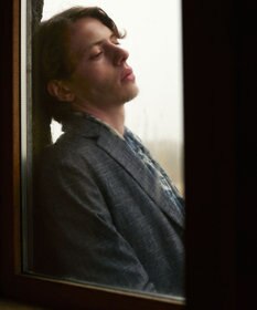 JOSEPH ABBOUD 【イタリア製】クラッシーペイズリー　ストール