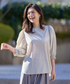 ANY 【UVカット/抗菌防臭/速乾/手洗い可】エニィファンクション ボリュームスリーブシャツ