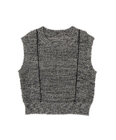 earth music&ecology 配色ラインＭＩＸニットベスト