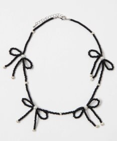 WEGO Lビーズリボンネックレス